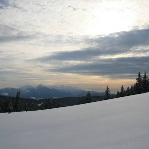5.3.2007  15:20 / Pohľad na Rozsutce z Lesnianskej hole