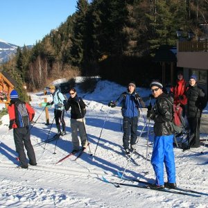 10.1.2009  10:23, autor: Teoretik / Na štarte dnešnej trasy vo výške 1100 m