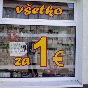 20.8.2009  18:46, autor: Amigo / Všetko za 1€, okrem akciového tovaru