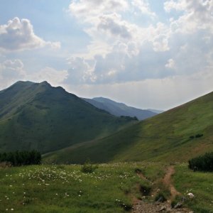 23.7.2010 16:20, autor: Teoretik / Pohľad na hrebeň, ktorým sme dnes išli
