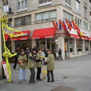 Škoda, že bola dosť zima, ale na tomto mieste sa pristavilo asi najviac ľudí