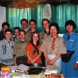 Návšteva skautských vodkýň z Japonska (2.4.2002)