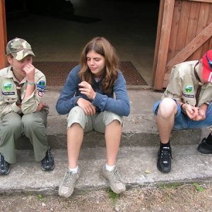 25.7.2005  15:25 /  Aj takto môže pre niektorých vyzerať stavanie stanov....
